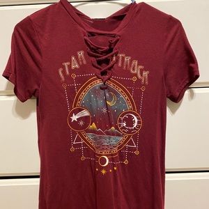 Modern Lux Starstruck Maroon Tee